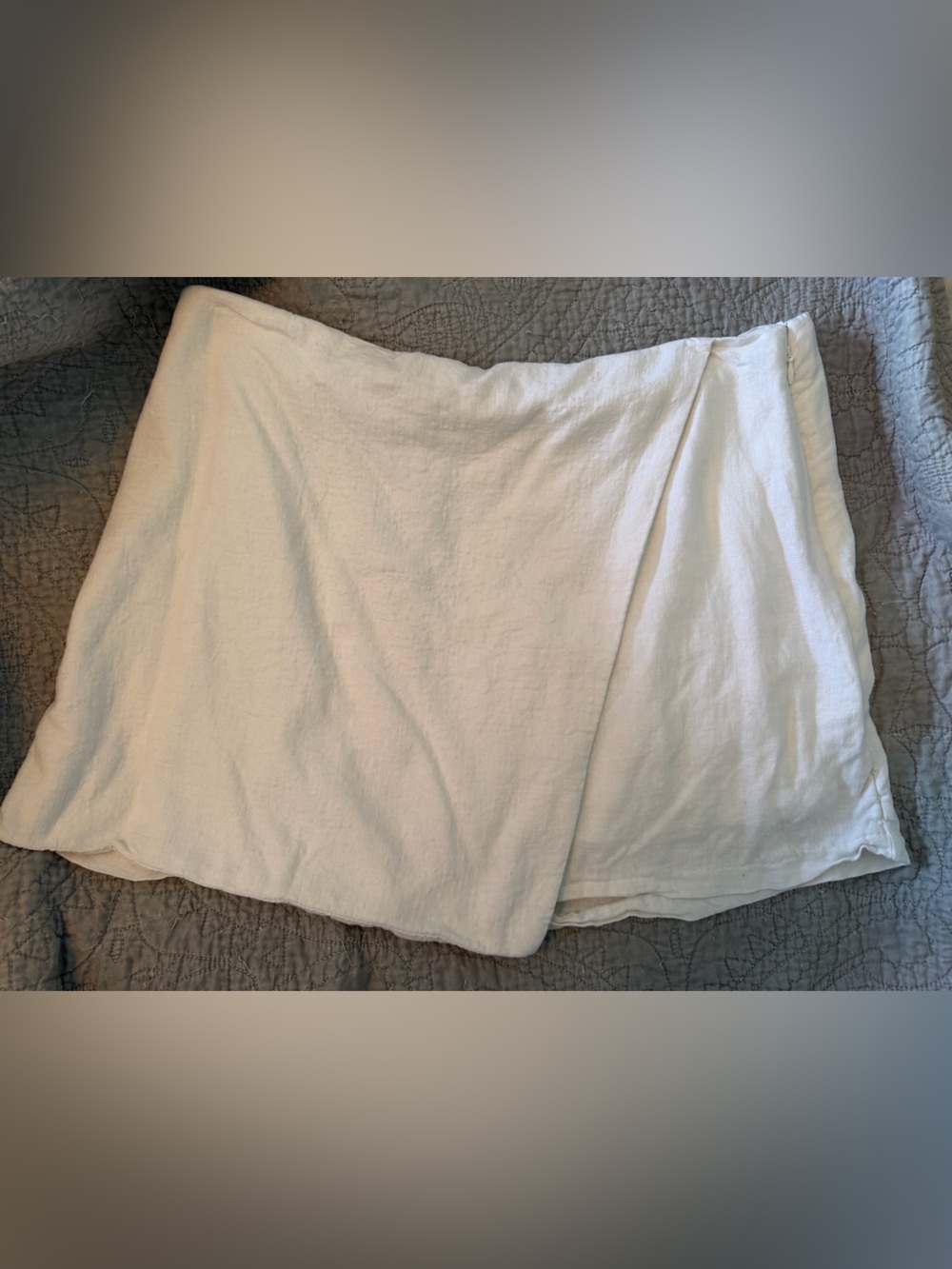 Abercrombie & Fitch White Linen Skort - XL
